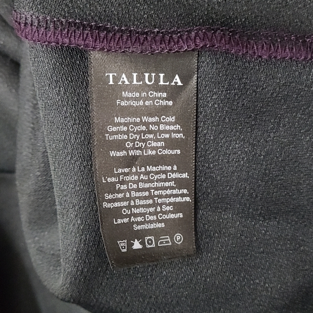 Aritzia Talula Tartine Purple Long Sleeve Mini Dress Women's Size S - Picture 11 of 12